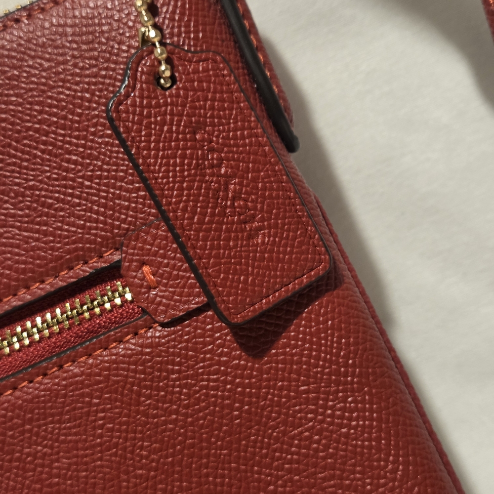 Coach Mini Rowan File Bag Red - CE871 - Picture 8 of 11
